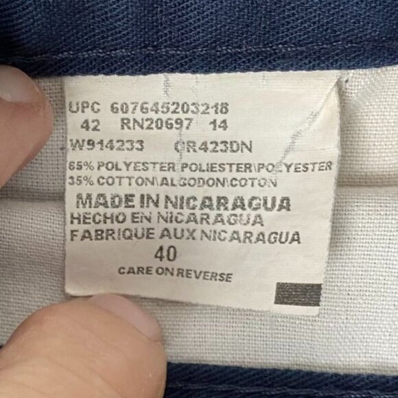 Dickies MensChino Shorts Size 40 Navy Blue Lightweight & Comfortable - Picture 9 of 11